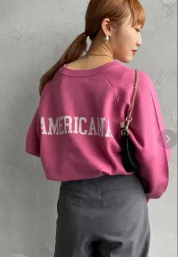 아메리카나 니트 핑크