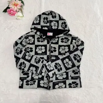 알바 로사 ALBAROSA Y2K 하이비스커스 로고 후드티