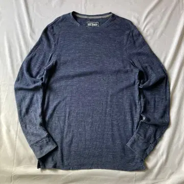 00s 써멀 롱 티셔츠 그런지 네이비 Y2K 구제 의류 헤이세이