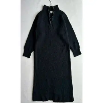 Ungrid 하이넥 지퍼 니트 롱 원피스 프리 사이즈 슬릿