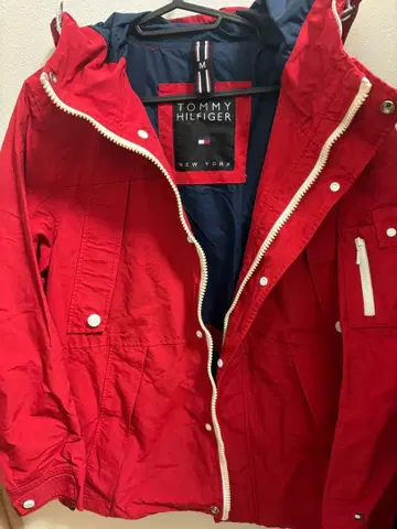 TOMMY HILFIGER 레드 마운틴 후드티 M 사이즈