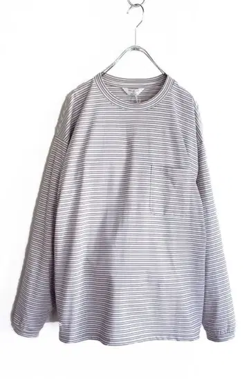 STILL BY HAND 오리지널 보더 긴팔 T셔츠 CS06241