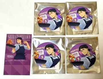 하이큐 오오토야 우시지마 와카토시 트레이딩 홀로그램 캔뱃지 팝 스탠드