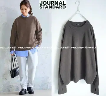 2024 저널 스탠다드 MUSIC 크루넥 풀오버 F 브라운