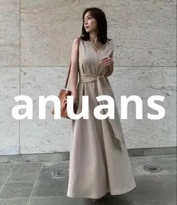 새상품급 anuans 슬리브리스 원피스 FREE 베이지 여성용