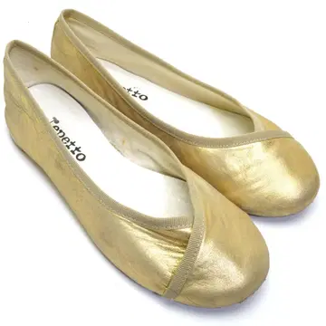 레페토 발레 슈즈 골드 신발 37 24cm repetto