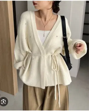 비쥬 랩 가디건