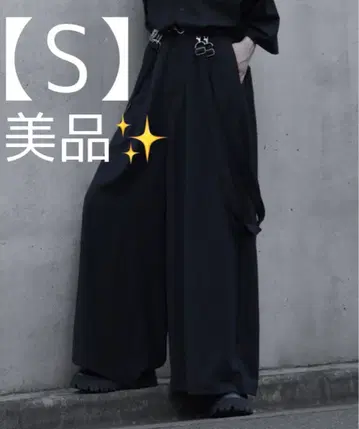 cussil 드레이프 와이드 팬츠 하이웨스트 S 사이즈