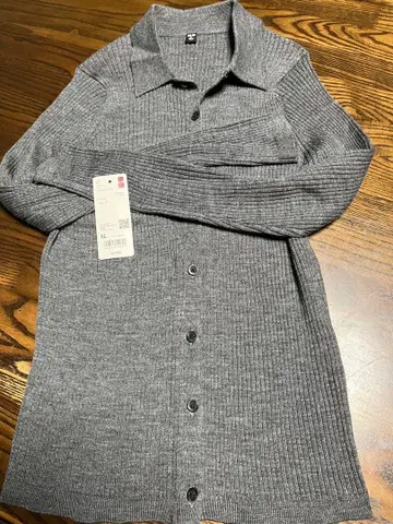 UNIQLO 메리노 리브 폴로 가디건