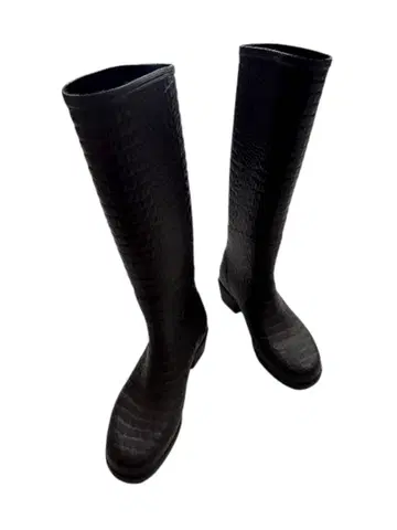 AIGLE 에이글 악어 엠보싱 레인부츠 장화 38