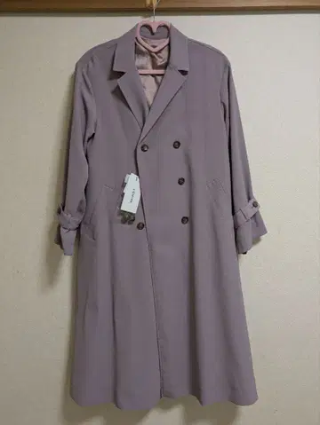 숏 트렌치코트 라벤더