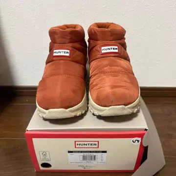 HUNTER 오렌지 스니커즈 사이즈 24