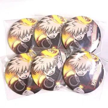 히로아카 바쿠고 카츠키 75mm 캔뱃지 6개 세트