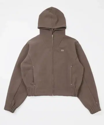 Badblood 브라운 후드 부착 집업 후드티