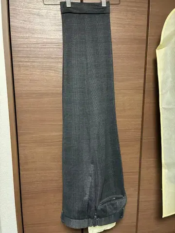 새상품급 오리히카 슬랙스 더블 차콜 그레이 밑단 기장 수선 66cm 얇은