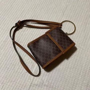 브라운 패턴 숄더백