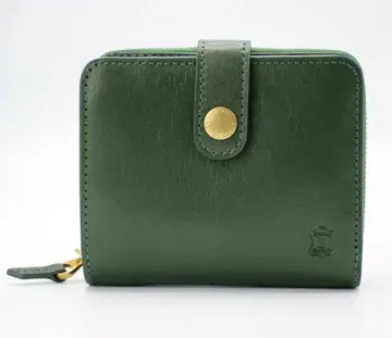 베리즈 요크 그린 가죽 접이식 지갑