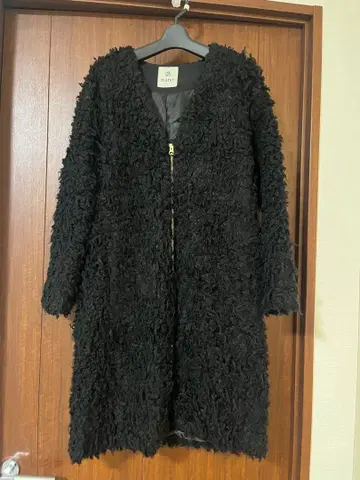 nano universe 부클 롱 코트 블랙 36