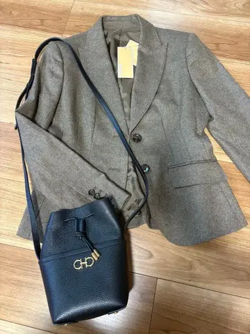 미사용 MICHAEL MICHAEL KORS 브라운 테일러드 자켓