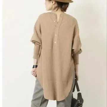 아메리카나 와플 서멀 롱T