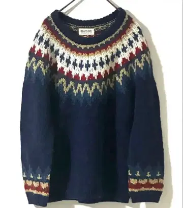[ 구제 의류 ] BEAMS BOY 빔즈 보이 알파카 노르딕 스웨터