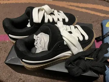 블랙 캐주얼 스니커즈 푸마