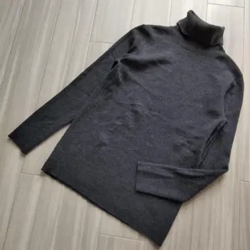 아나이 리브 하이넥 니트 그레이