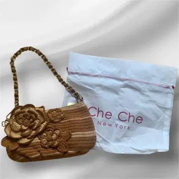 [ 미사용 새상품 ] Che Che New York 니트 미니백