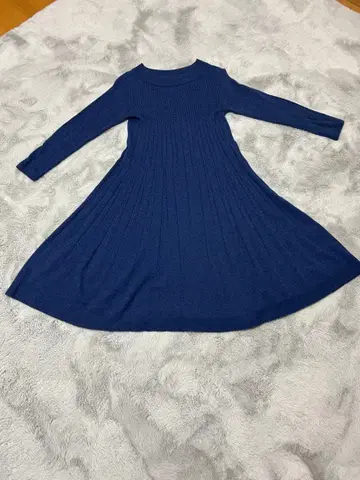 매킨토시 런던 네이비 니트 원피스 긴팔