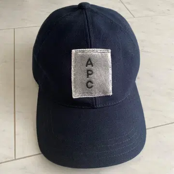 새상품 APC 아페쎄 세로 로고 캡 여성용 네이비