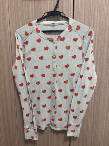 hystericglamour 와플 서멀 롱 T 프론트 오픈 버튼