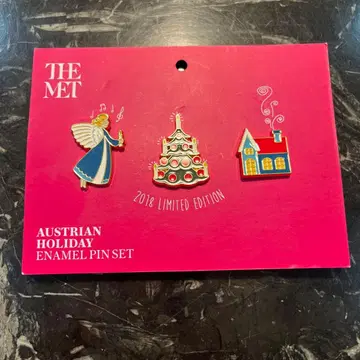 THE MET holiday 크리스마스 핑배지 2018