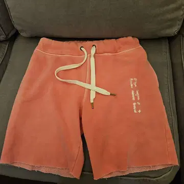 RHC 로고 론 헤르만 핑크 보아 안감 가을/겨울 맨투맨 하프 팬츠