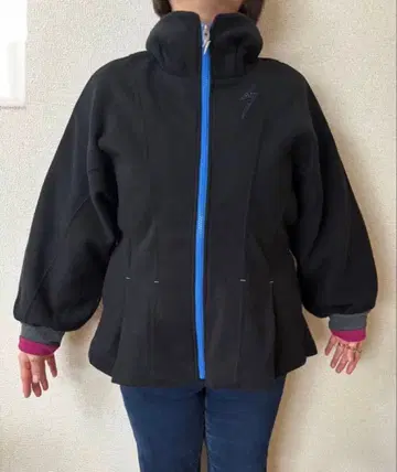 super lady 슈퍼 레이디 야마모토 간사이 플리스 자켓 블랙