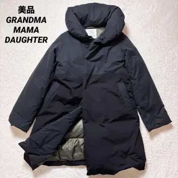 grandma mama daughter 숄카라 다운 코트 블랙 계열