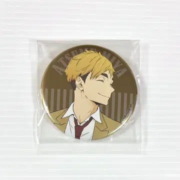 하이큐!! 미야 아츠무 놀아보자!! in 난자타운 메탈릭 캔뱃지