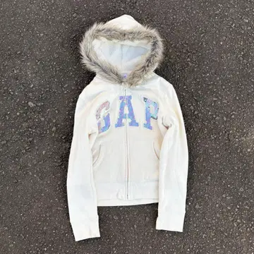 레어 GAP 퍼 후드티 헤이세이 Y2K 그런지 글리터 기믹