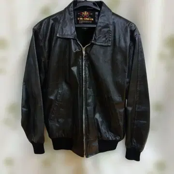 DE-LUXE LEATHER WEAR 블랙 가죽 자켓