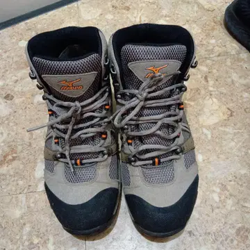 Mizuno 등산화 트레킹 슈즈 그레이 오렌지