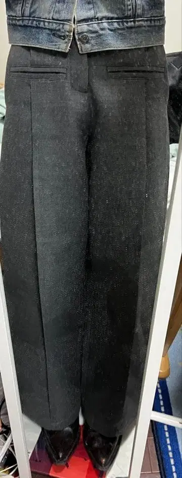 FAX COPY EXPRESS 그레이 와이드 슬랙스