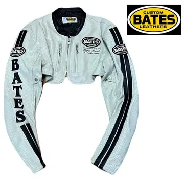 BATES (베이츠) 리메이크 짧은 기장 가죽 자켓 / XXL / 그레이