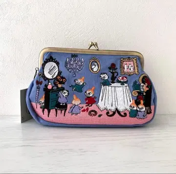 새상품 무민 리틀 미이 자수 펜 파우치 가마구치 방 미이