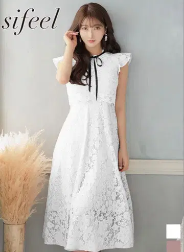 [ sifeel/jewels ] 꽃무늬 전체 레이스 원피스 드레스