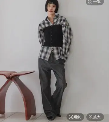 LOWLYSFARM 데님 플레어 팬츠