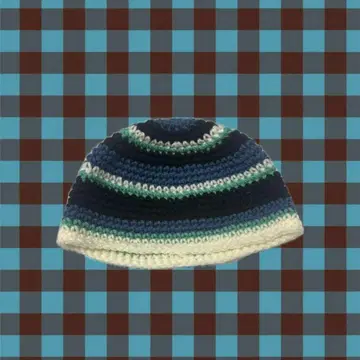 니트 버킷햇 크로셰 모자