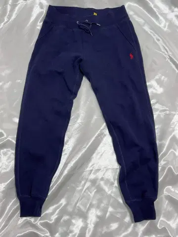 미사용 랄프 로렌 POLO 조거 팬츠 네이비 여성용 XS