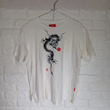 파우더 드래곤 프린트 T셔츠