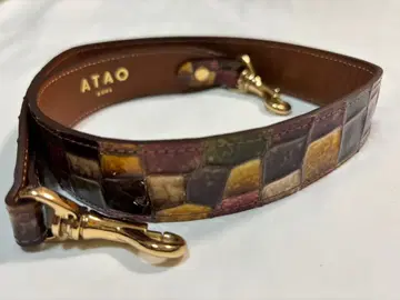 ATAO 숄더 벨트 비트로 세피아 보르도