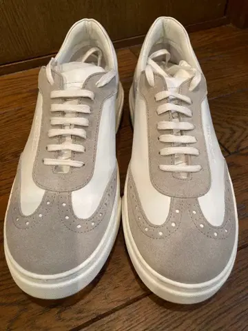 a.testoni 아.테스토니 가죽 스니커즈 26cm