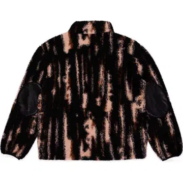 FUC fuc 플리스 자켓 블랙 베이지 스트라이프